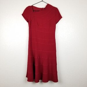 Amelia Toro Red Wool Dress 4
